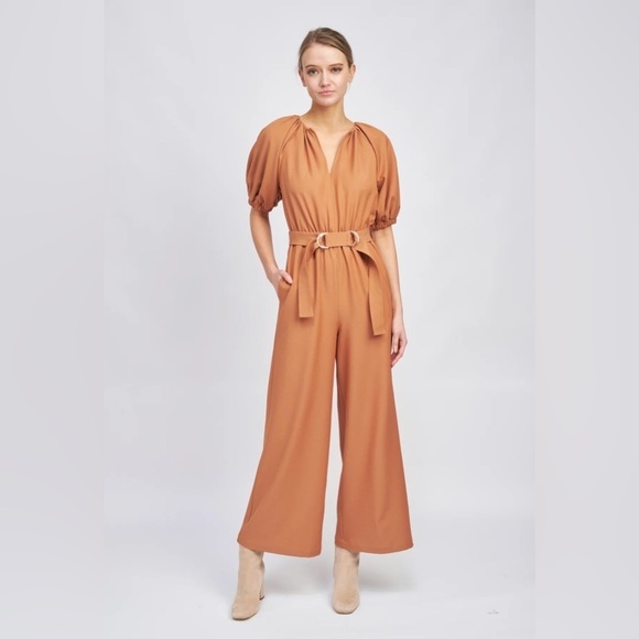 En Saison Atlas Romper Jumpsuit Clay Terracotta